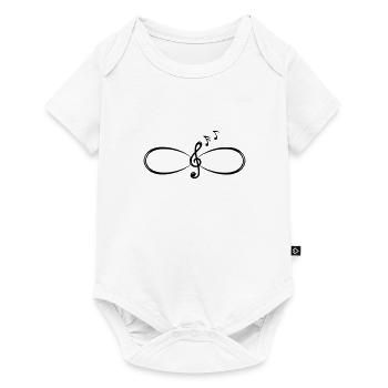 Clef Treble Clef Infinity Symbol - Baby Premium short-sleeve bodysuit - white - Front