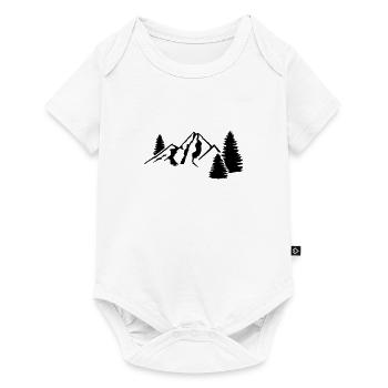 montagnes - Body à manches courtes Premium Bébé - blanc - Devant