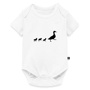 Duck and 3 chicks (super cheap!) - Body à manches courtes Premium Bébé - blanc - Devant