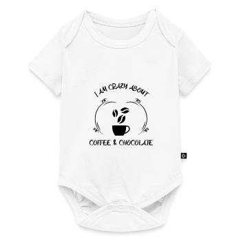 Café, expresso, café et chocolat - Body à manches courtes Premium Bébé - blanc - Devant