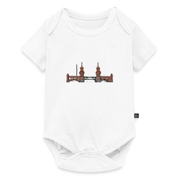 Oberbaumbrücke à BERLIN c - Body à manches courtes Premium Bébé - blanc - Devant