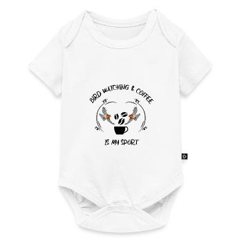 Bird Watching Bird Watching Birding Coffee - Baby Premium short-sleeve bodysuit - white - Front