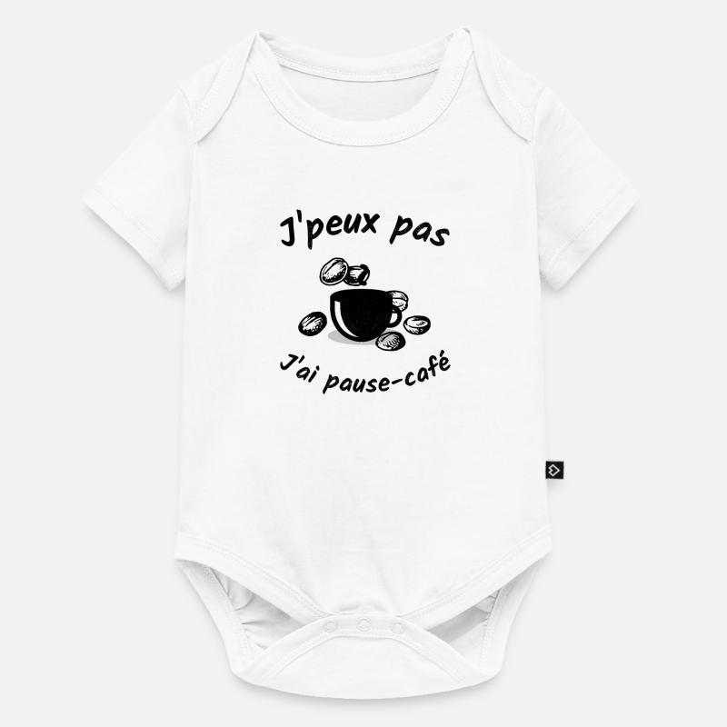 J'peux pas j'ai pause-café - Body à manches courtes Premium Bébé - blanc