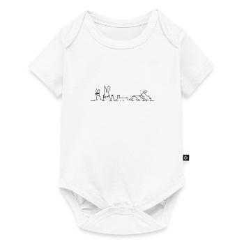rabbits bande - Baby Premium short-sleeve bodysuit - white - Front