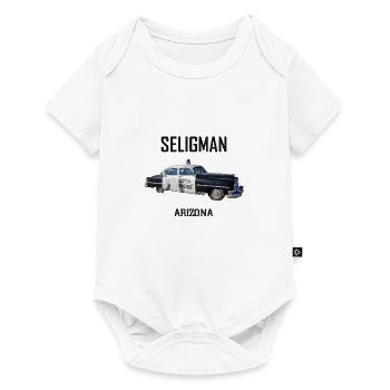 Old car in Seligman in Arizona, US Road 66 - Baby Premium short-sleeve bodysuit - white - Front