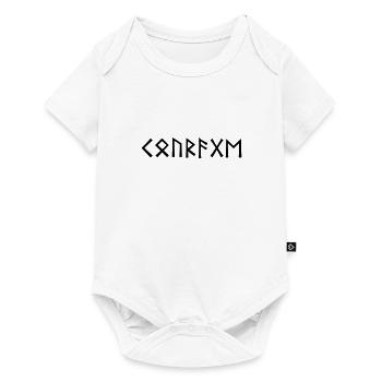 Courage - runes viking - Body à manches courtes Premium Bébé - blanc - Devant