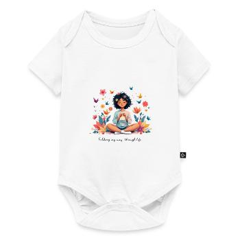 Se frayer un chemin dans la vie - Origami falten - Body à manches courtes Premium Bébé - blanc - Devant