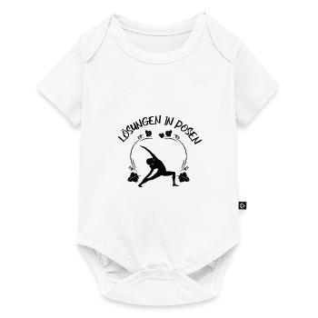 Yoga - Baby Premium Kurzarmbody - Weiß - Vorne