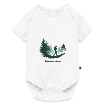 Hiking is My Therapy – Nature & Forest - Baby Premium short-sleeve bodysuit - white - Front