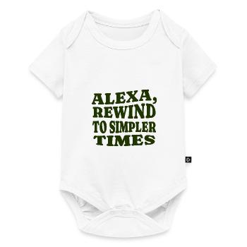 Alexa, Skip to the Weekend - Baby Premium short-sleeve bodysuit - white - Front