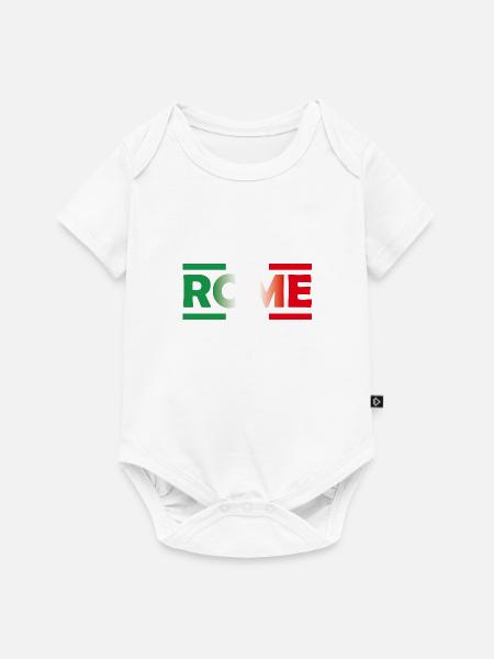 Rome - Baby Premium Kurzarmbody - Weiß