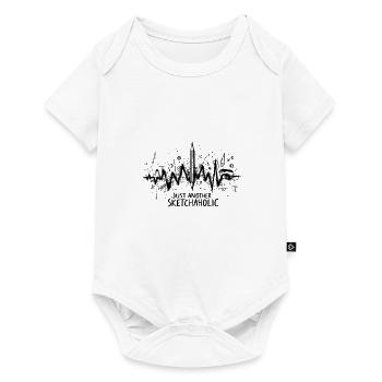 Zeichnen & Skizzieren - Sketchaholic Heartbeat - Baby Premium Kurzarmbody - Weiß - Vorne