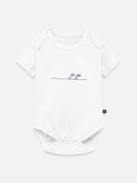 piepselber - Baby Premium Kurzarmbody - Weiß