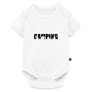 camping - Body à manches courtes Premium Bébé - blanc - Devant