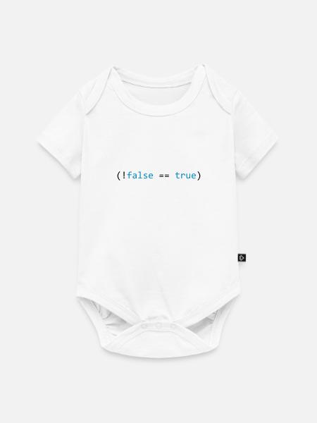 False is True - Baby Premium Kurzarmbody - Weiß