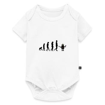 Evolution Roboter Zukunft AI KI - Baby Premium Kurzarmbody - Weiß - Vorne