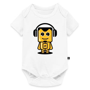 Robot drôle 03 - Body à manches courtes Premium Bébé - blanc - Devant