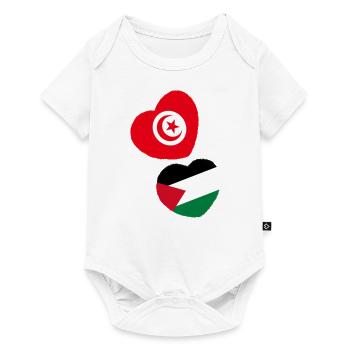 Tunisia - Palestine - Baby Premium short-sleeve bodysuit - white - Front