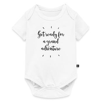 Préparez-vous pour une grande aventure - Body à manches courtes Premium Bébé - blanc - Devant