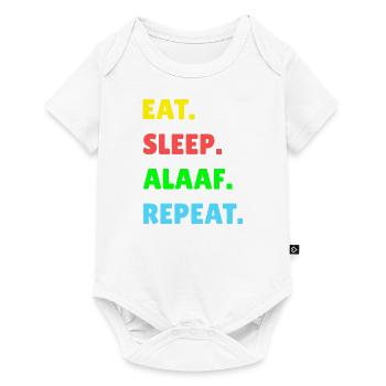 lustige Karneval Sprüche ALAAF - Baby Premium Kurzarmbody - Weiß - Vorne