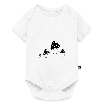 Gruppe Fliegenpilze - Baby Premium Kurzarmbody - Weiß - Vorne