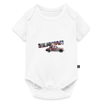Old car in Seligman in Arizona, US Road 66 - Baby Premium short-sleeve bodysuit - white - Front