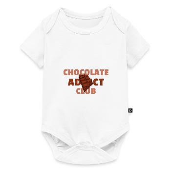 Chocolate Addict Club Fun Chocolate Design - Baby Premium short-sleeve bodysuit - white - Front