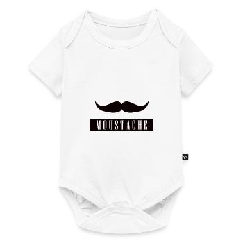 Mustache Beard Mustache Barbershop NoShave - Baby Premium short-sleeve bodysuit - white - Front