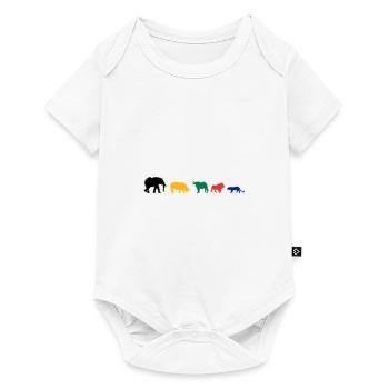 Big Five Africa Safari - Baby Premium short-sleeve bodysuit - white - Front