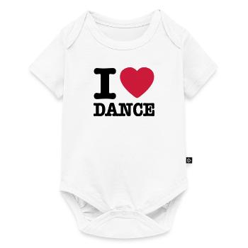I love dance / I heart dance - Baby Premium short-sleeve bodysuit - white - Front