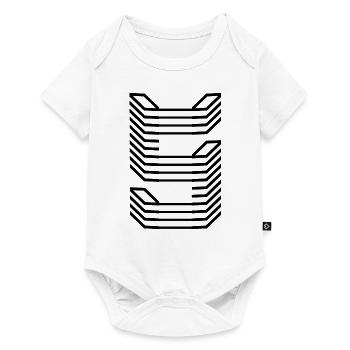 Conception unique du logo Letter S - Body à manches courtes Premium Bébé - blanc - Devant