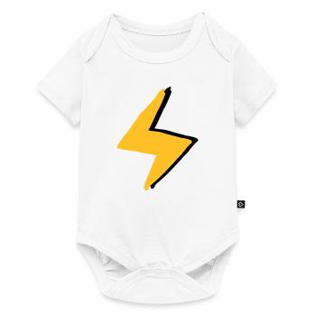 Blitz mit Superkräften - Kostüm - Baby Premium Kurzarmbody - Weiß - Vorne