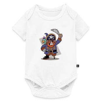 Pirate tooth gap with color agallo - Baby Premium short-sleeve bodysuit - white - Front