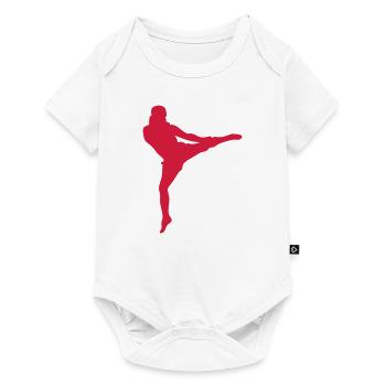 sport kickboxing - Body à manches courtes Premium Bébé - blanc - Devant