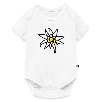 Edelweiss - Baby Premium short-sleeve bodysuit - white - Front