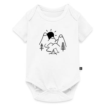 camping - Body à manches courtes Premium Bébé - blanc - Devant