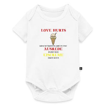 Eis Eiscreme Eistüte Geschenkidee lustig Trennung - Baby Premium Kurzarmbody - Weiß - Vorne