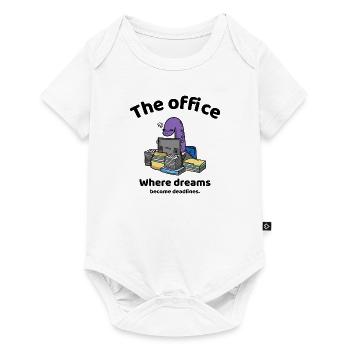 Where dreams become deadlines - The office - Baby Premium Kurzarmbody - Weiß - Vorne