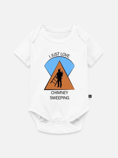 Schornsteinfeger Schlotfeger - Baby Premium Kurzarmbody - Weiß