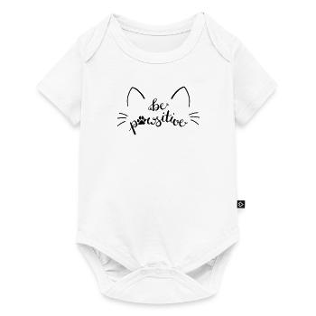 Le chat est pattesitif - Body à manches courtes Premium Bébé - blanc - Devant