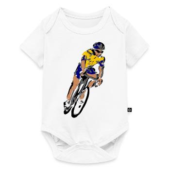 Cyclist - Baby Premium short-sleeve bodysuit - white - Front