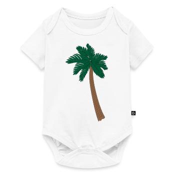 Illustration Palm - Body à manches courtes Premium Bébé - blanc - Devant