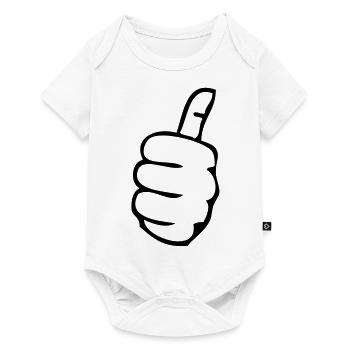 pouce ok valide inch 202 - Body à manches courtes Premium Bébé - blanc - Devant