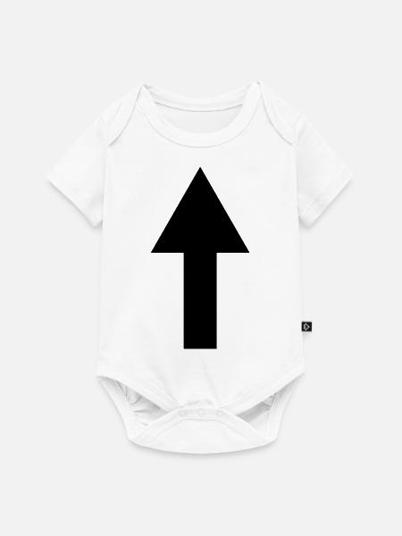 pfeil - Baby Premium Kurzarmbody - Weiß
