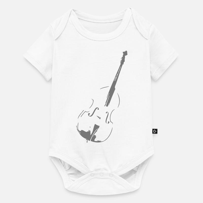 Contrebasse - Body à manches courtes Premium Bébé - blanc