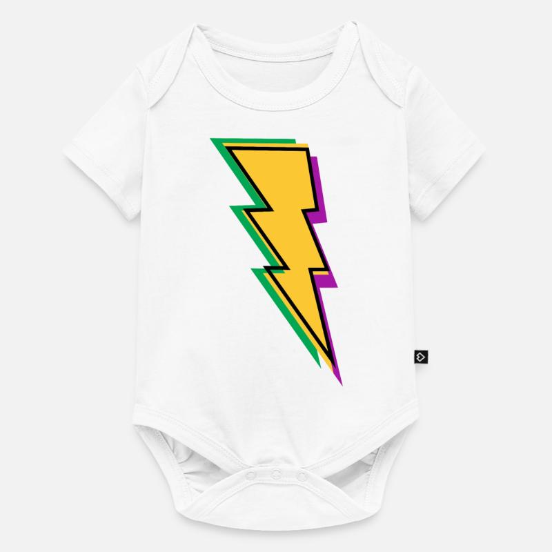 Flash Lightning - Baby Premium short-sleeve bodysuit - white