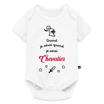 Chevalier - Bébé - Naissance - Garçon - Epée - Fun - Baby Premium short-sleeve bodysuit - white - Front