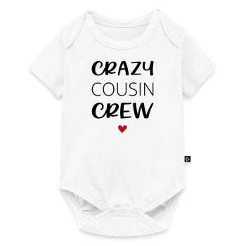 Crazy Cousin Crew / Crew - Baby Premium Kurzarmbody - Weiß - Vorne