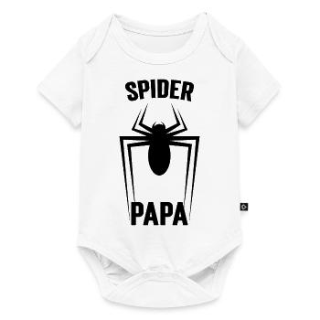 Spider Papa - Body à manches courtes Premium Bébé - blanc - Devant