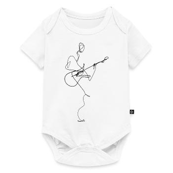 Gitarrist - Baby Premium Kurzarmbody - Weiß - Vorne